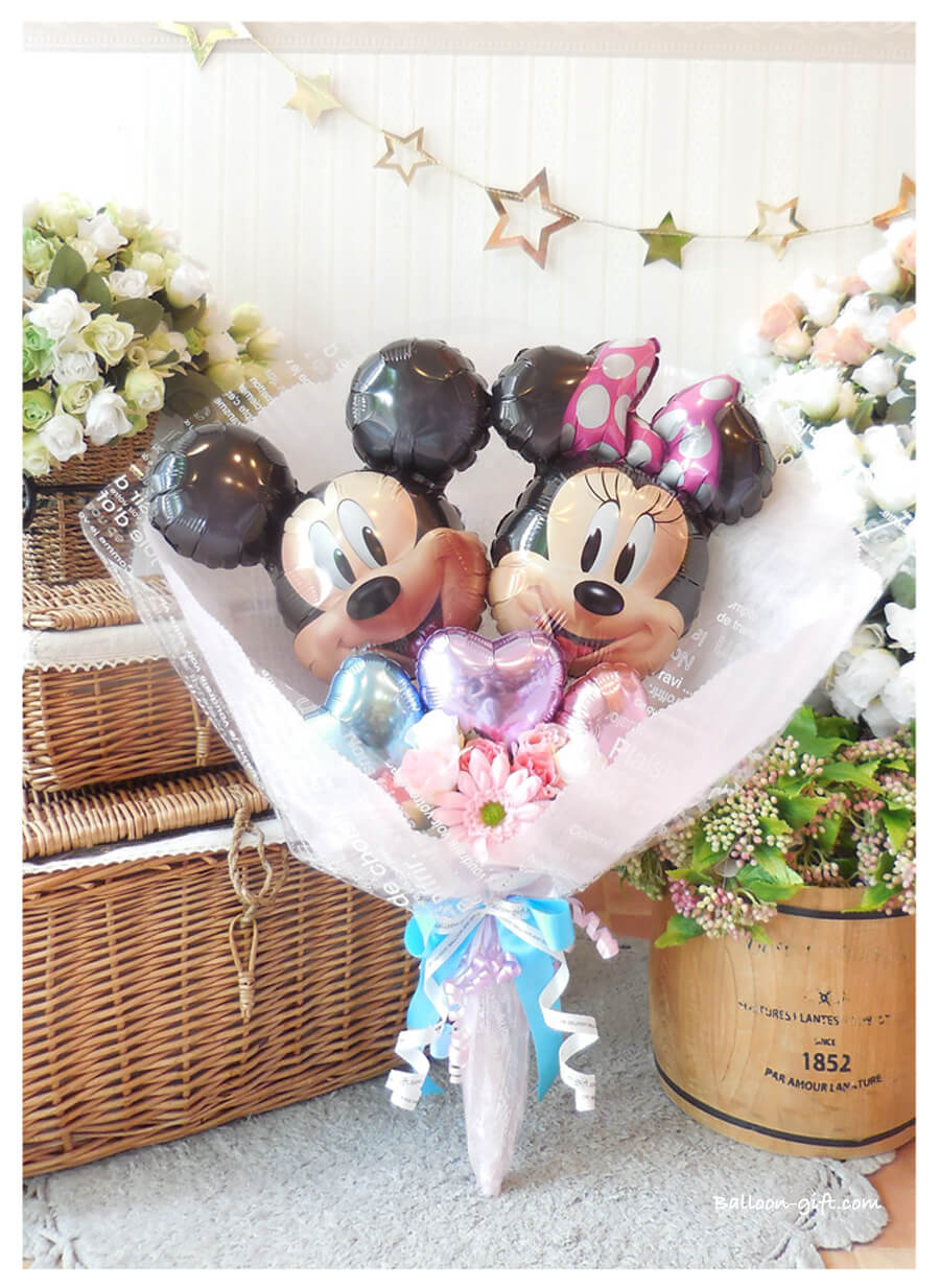 ミニーちゃん♡ お誕生日ビックバルーンブーケ❤︎ 発表会ギフト　バースデーバルーン ミニーちゃん♡ お誕生日ビックバルーンブーケ❤︎ 発表会ギフト