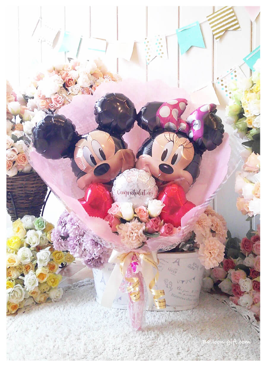 ミッキー・ミニー バルーンブーケ ビバーチェ｜結婚式・誕生日・発表会