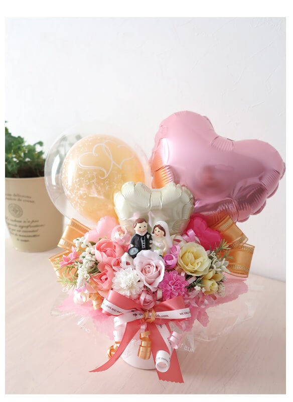 結婚式ウェルカムスペースに。新郎新婦バルーン〜向日葵ブーケ〜 000000000061-07.jpg?size=xl&w=