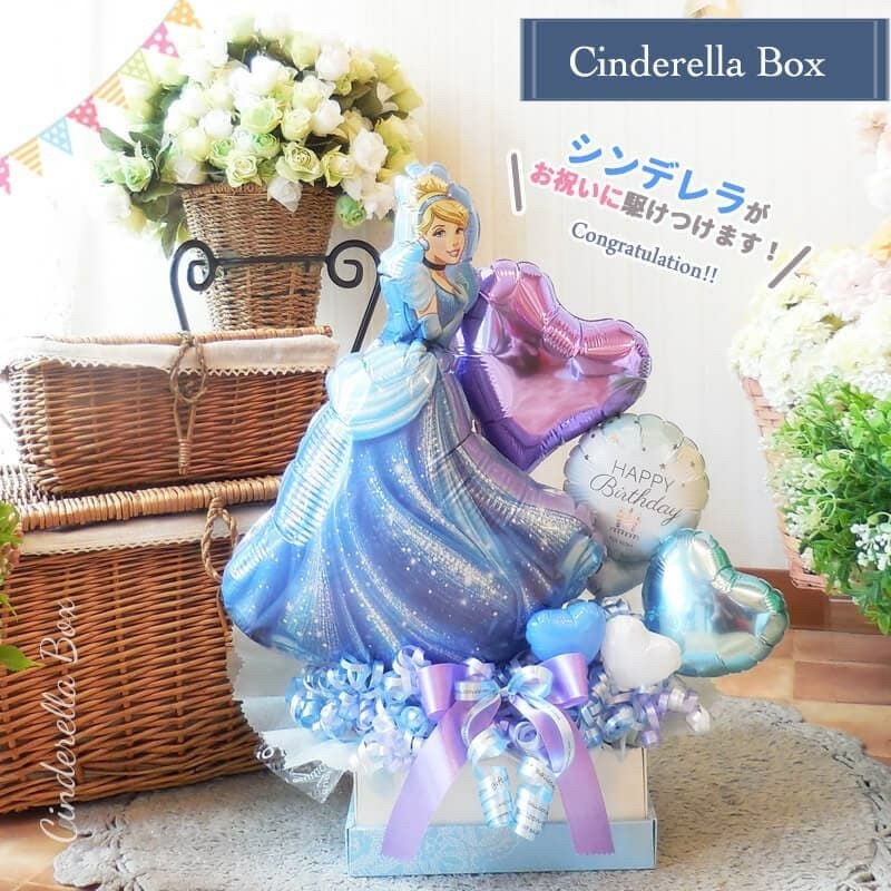 シンデレラがメインの卓上アレンジ お誕生日・発表会・ウエディングに