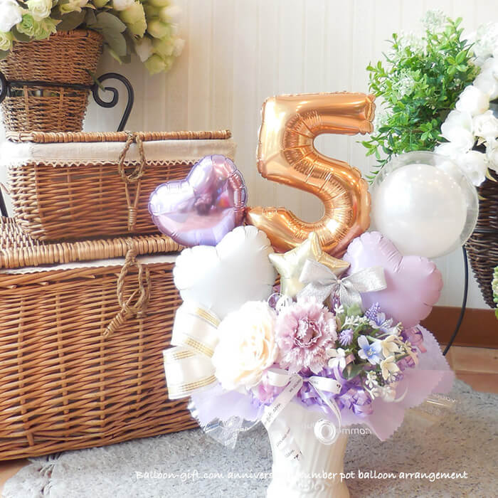 数字バルーンでお祝いをもっと特別に♡卓上バルーンギフト