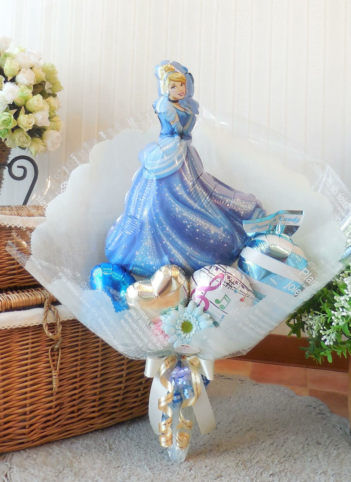 バルーンの花束 「シンデレラのミディアムブーケ 『ワルツ